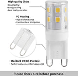 10pcs G9 2W 16LED Mini LED Bulbs, Ceramic Base, Eye Protection, Dimmable Design, Energy Saving Equivalent to 30 Watt Halogen - Side View