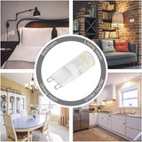10pcs G9 2W 16LED Mini LED Bulbs, Ceramic Base, Eye Protection, Dimmable Design, Energy Saving Equivalent to 30 Watt Halogen
