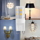 10pcs G9 2W 16LED Mini LED Bulbs, Ceramic Base, Eye Protection, Dimmable Design, Energy Saving Equivalent to 30 Watt Halogen - Rear View