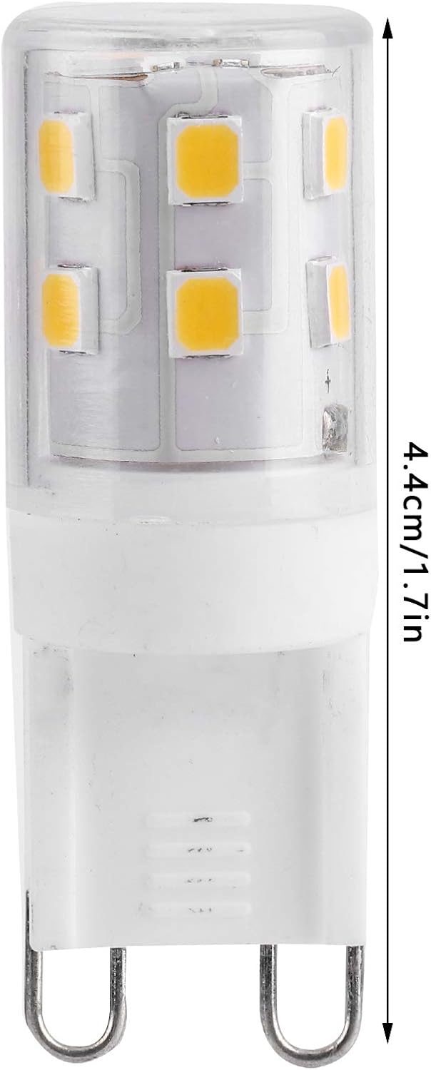 10pcs G9 2W 16LED Mini LED Bulbs, Ceramic Base, Eye Protection, Dimmable Design, Energy Saving Equivalent to 30 Watt Halogen