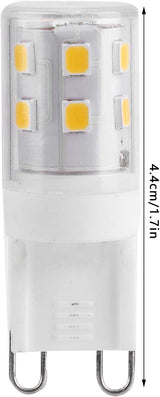 10pcs G9 2W 16LED Mini LED Bulbs, Ceramic Base, Eye Protection, Dimmable Design, Energy Saving Equivalent to 30 Watt Halogen - Low Angle