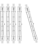 Set of 5 R7s Halogen Bulb 78mm 80w 230v, R7s Halogen Rod 78mm, R7s Halogen Bulb Dimmable Halogen Rod Bulb For Construction Site Floodlights
