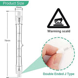 Set of 5 R7s Halogen Bulb 78mm 80w 230v, R7s Halogen Rod 78mm, R7s Halogen Bulb Dimmable Halogen Rod Bulb For Construction Site Floodlights