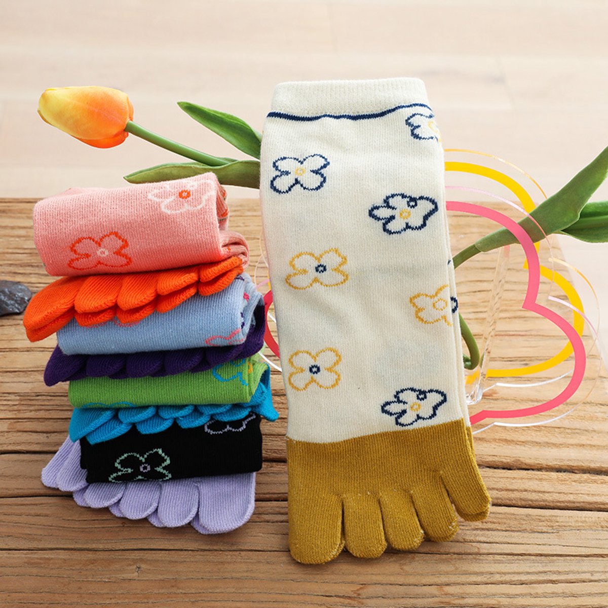 pairs - Toe socks - Toe socks - Women's toe socks - Cotton socks - Sports socks - Yoga socks