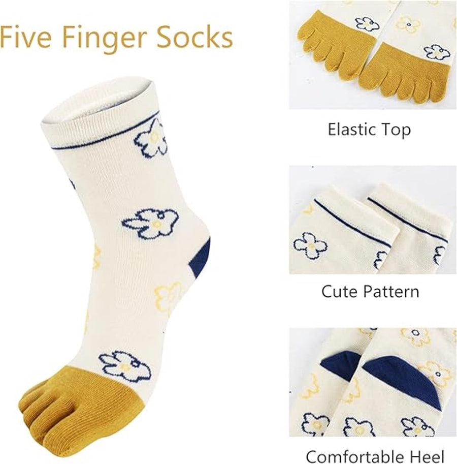 pairs - Toe socks - Toe socks - Women's toe socks - Cotton socks - Sports socks - Yoga socks