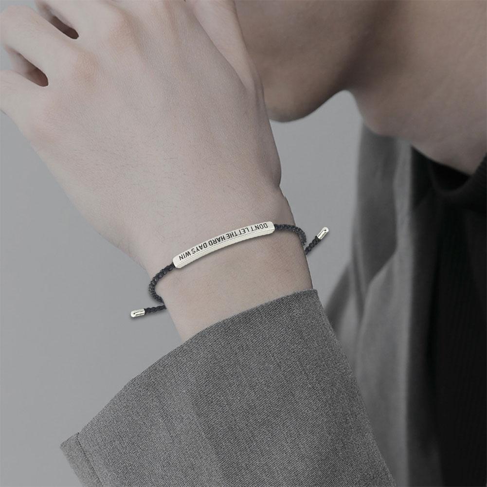 CTDWNT Don't let the tough days win bracelet for women and men, Inspira blue onesize