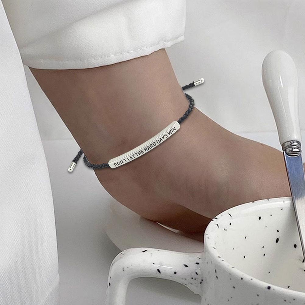 CTDWNT Don't let the tough days win bracelet for women and men, Inspira blue onesize