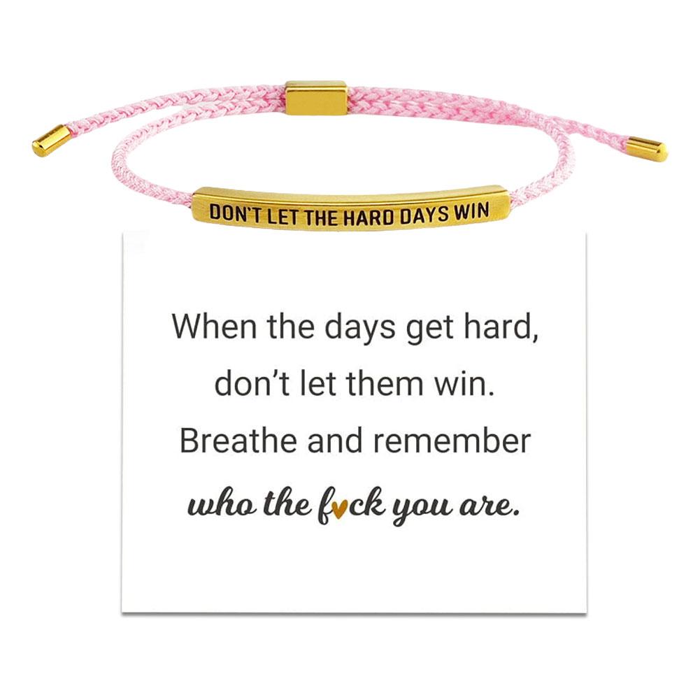 CTDWNT Don't let the tough days win bracelet for women and men, Inspira blue onesize