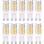 G9 LED Bulbs, Warm White 3000K 5W Light Equivalent 40W Halogen Bulbs 420 Lumen Non-Dimmable, 10-Pack