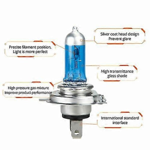 10x H7 100w 8500k Xenon White Halogen Bulbs Power Hid Bulbs 12v Car Lamps