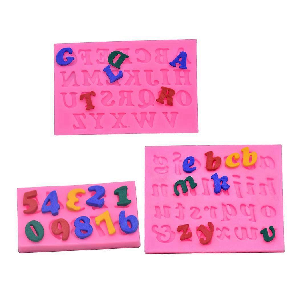 3pcs Letter and Number Pendant Message Resin Mold Epoxy Resin Jewelry Making Tools_max