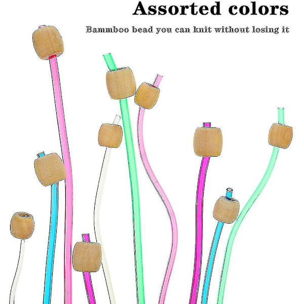 23-piece Tunisian crochet hook set with pearl, carbonized bamboo crochet hook [CO]