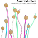 23-piece Tunisian crochet hook set with pearl, carbonized bamboo crochet hook [CO]