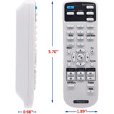 Epson Projector Remote Control Compatible with EB S02 S02H S11 S110 S11H S12 W01 W02 W12 X02 X11 X11H X12 X14 X15 420 425W 430 435W 470 475W 480 485