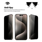 New 3-pack Compatible with iPhone 16 Pro Max Privacy Tempered Glass Screen Protector