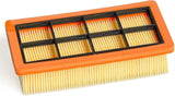 3-pack flat pleated filter for Kärcher vacuum cleaners AD 3200, AD 3 Premium and AD 4 Premium, 6.415-953.0 [BR]_jar - Top-Down View