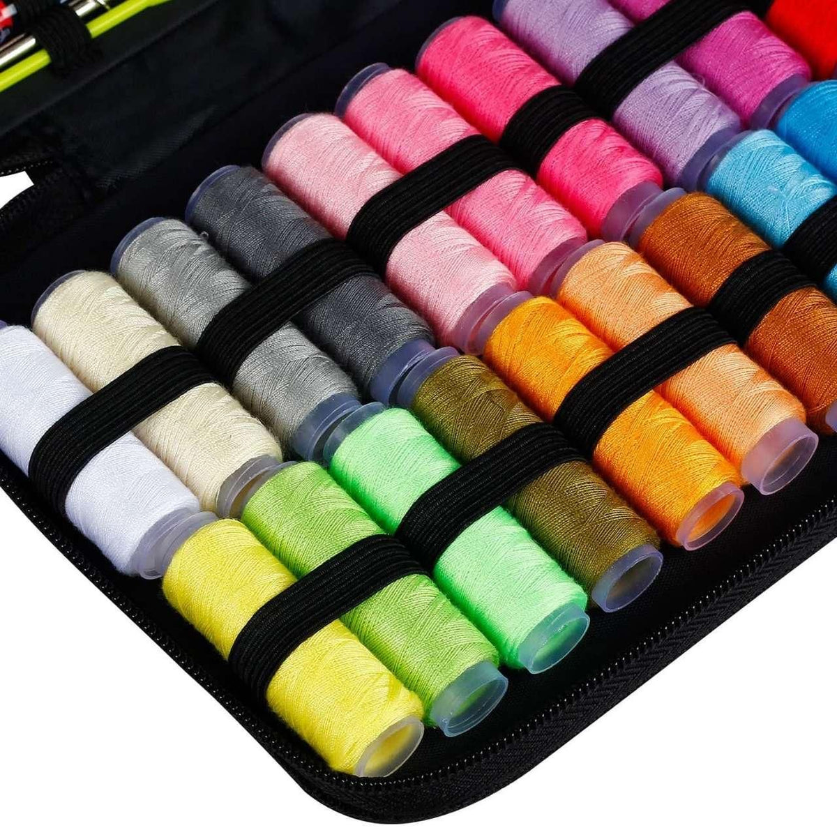 Sewing kit 98 pieces with 24 thread colors, MultiColor
