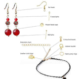 Jewelry Making Mega Kit with Pliers, Wire, Rings, MultiColor - Front View