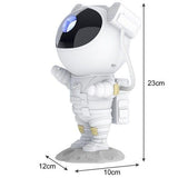 Astronaut Night Light with Remote Control Star Projector Galaxy Light, White - Side View