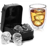 Skull Ice Mold, Chocolate Jelly Mold, Black