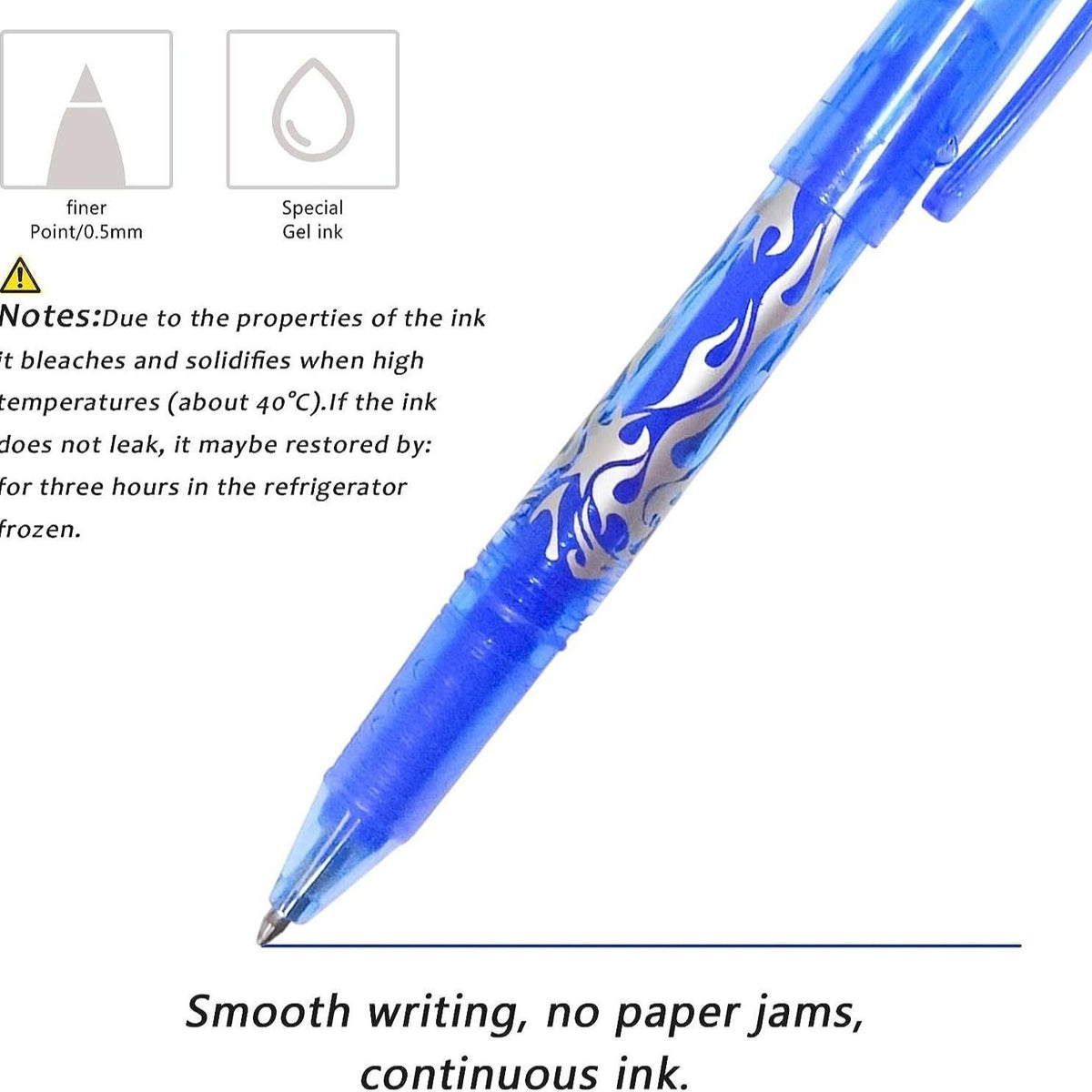Erasable Gel Ink Pens 12-pack, MultiColor