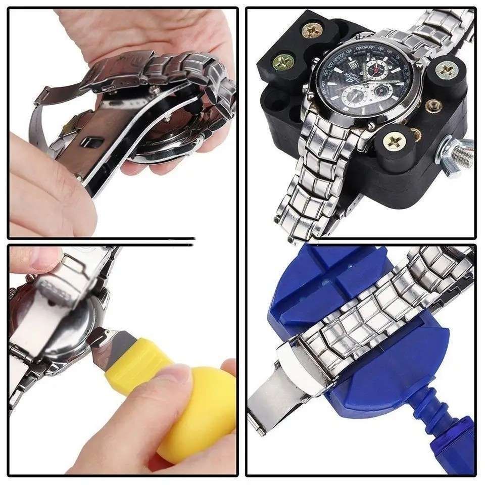 Watch Repair Tool Kit for Battery Replacement and Case Opener, MultiColor