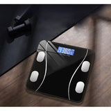 Smart Bathroom Scale with Body Analysis, Black - Side View