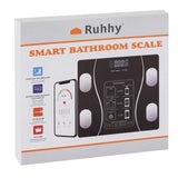 Smart Bathroom Scale with Body Analysis, Black - Close-Up Angle