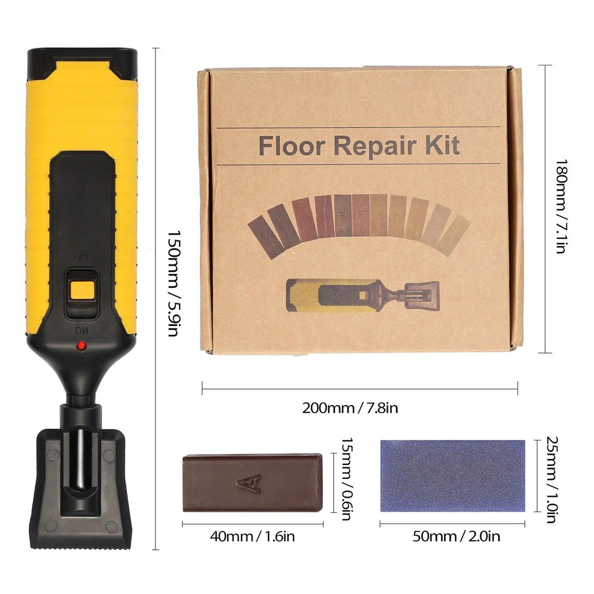 Wood Board Repair Kit, MultiColor, DIY Floor Repair Tool