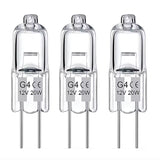20-pack G4 halogen bulbs 20W 12V warm white