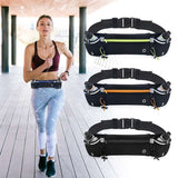 Running Belt with Water Bottles for Active People, Black