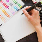 80-Pack Double-Sided MultiColor Marker Pens with Case