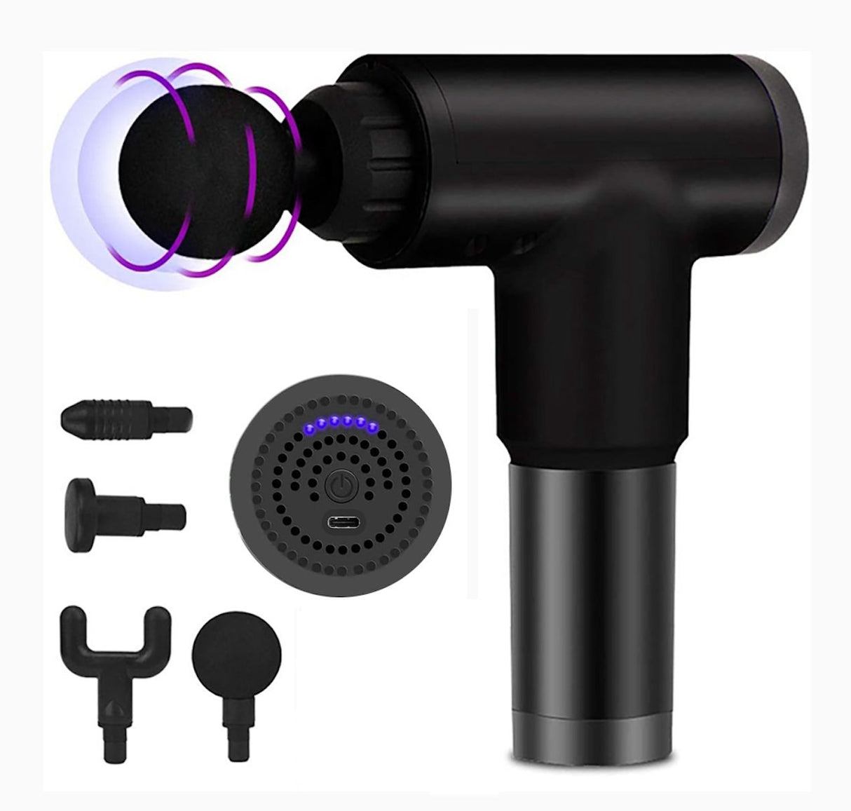 Wireless Massage Gun Black, Muscle Massager for Deep Tissue Relief