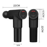 Wireless Massage Gun Black, Muscle Massager for Deep Tissue Relief - Rear View