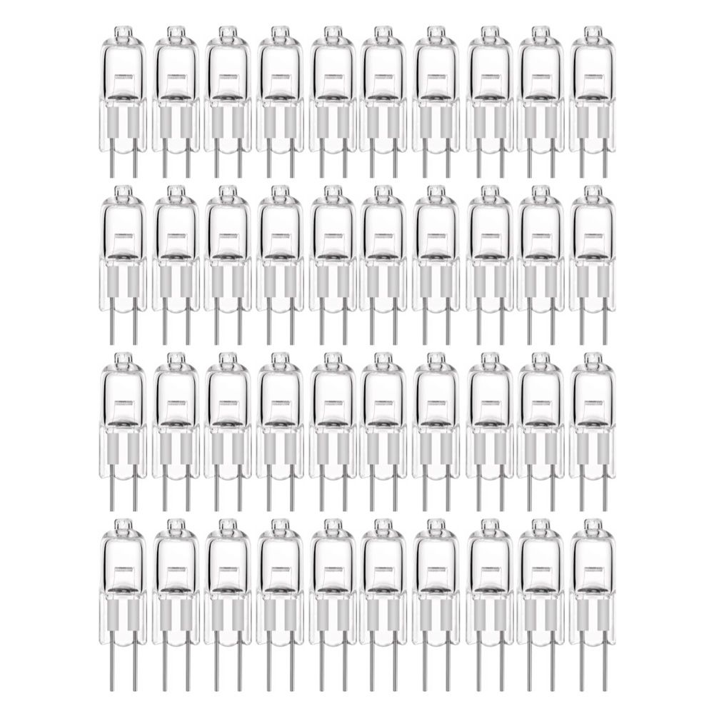 10-Pack G4 Halogen Bulbs 20W 12V, Warm White