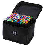 80-Pack Double-Sided MultiColor Marker Pens with Case