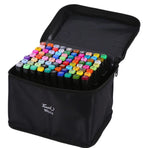 80-Pack Double-Sided MultiColor Marker Pens with Case