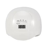 UV LED Nail Lamp 54W with 10s 30s 60s 99s Timer, White - Side View