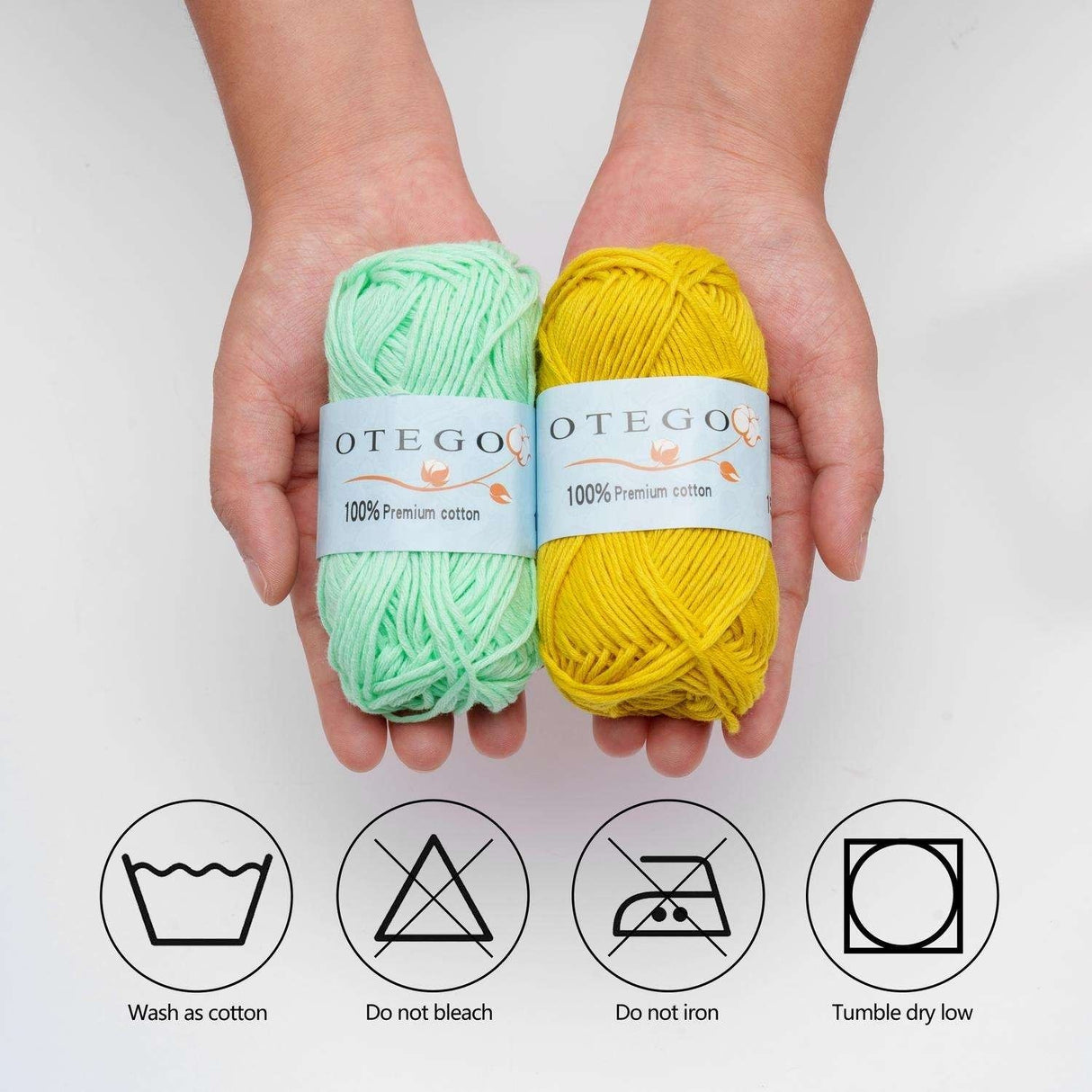 20-pack Cotton Knitting Crochet Yarn, 49m/roll, MultiColor
