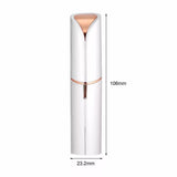 Eyebrow epilator and trimmer for facial, nose, bikini line hair, white