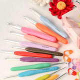 45-Piece Crochet Kit with Hooks, Markers, Tape Measure, MultiColor