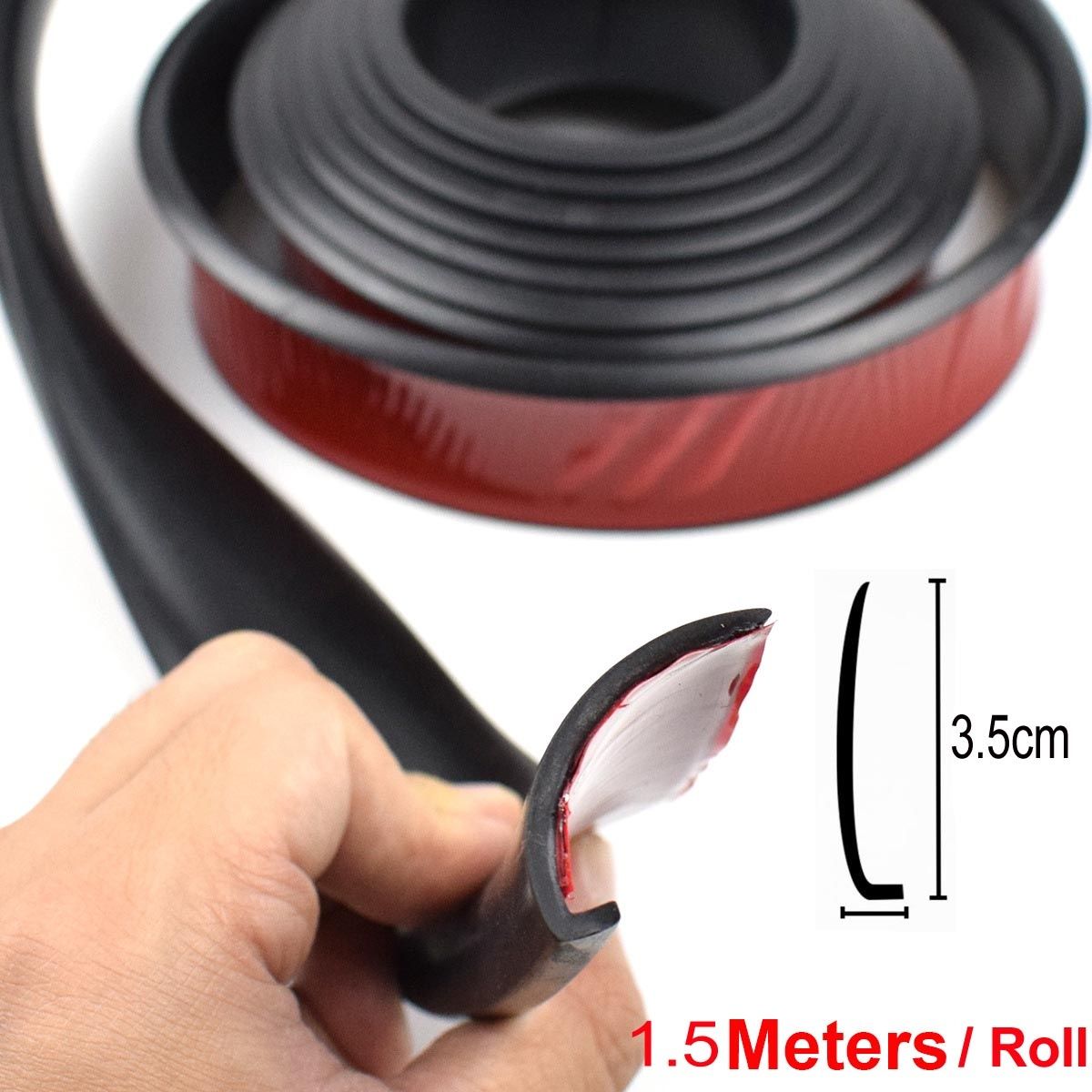 1.5m Universal Fender Flares Car Wheel Arch Mudguards, Black
