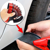 1.5m Universal Fender Flares Car Wheel Arch Mudguards, Black - Side View