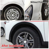 1.5m Universal Fender Flares Car Wheel Arch Mudguards, Black - 45-Degree Angle