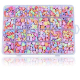 500pcs Acrylic Beads Mix for Jewelry Making, DIY Bead Box, MultiColor