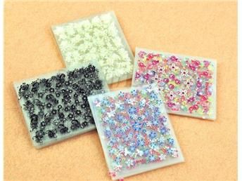 10 Sheets Self-Adhesive Nail Decorations Multi-Color