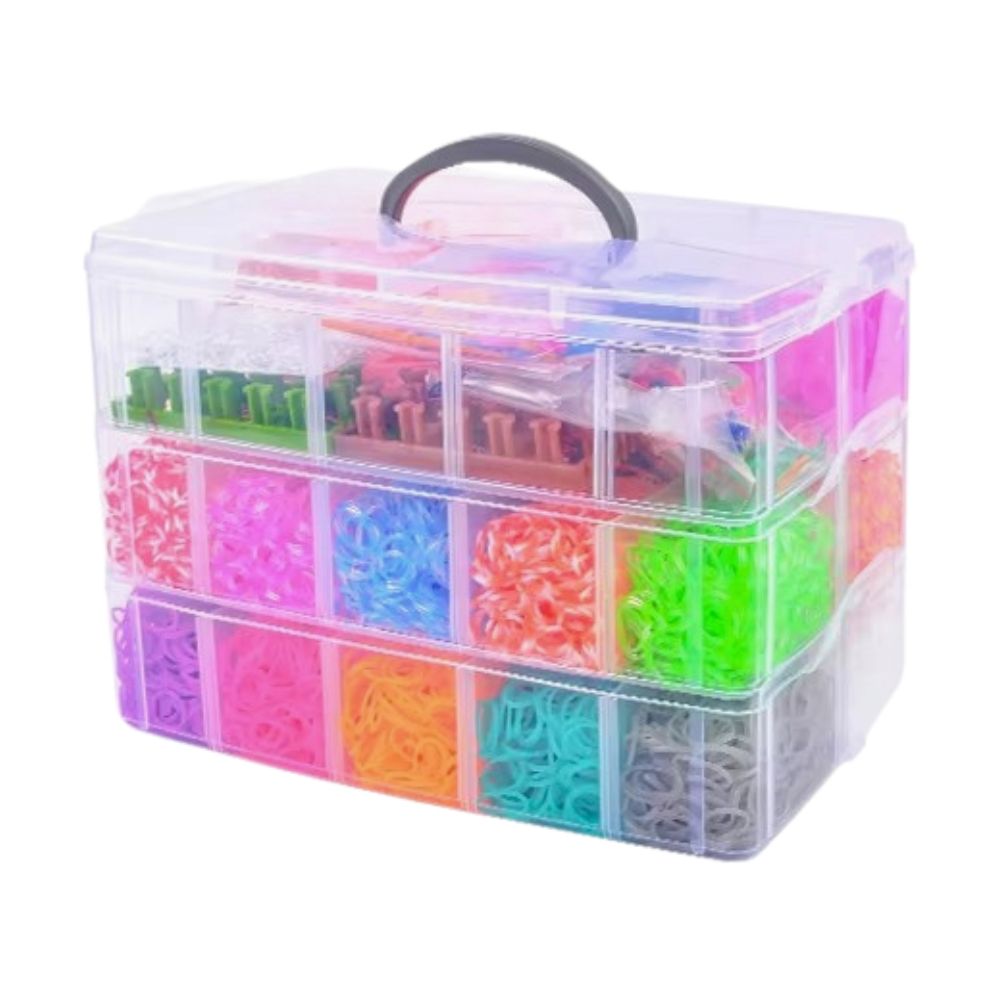 28,000 Pieces Super Large Loom Bands Kit with Accessories, Multi-Color