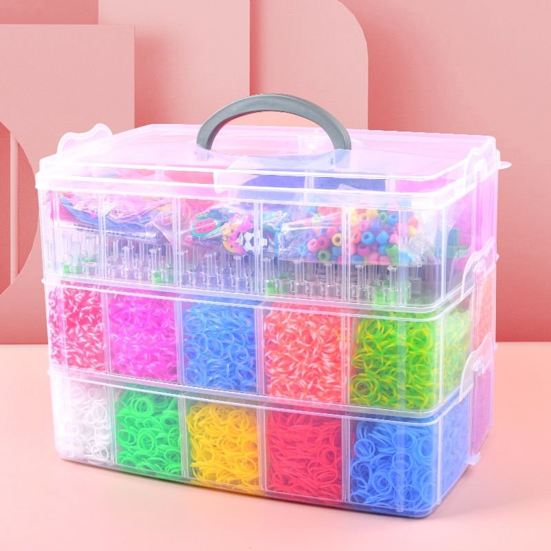 28,000 Pieces Super Large Loom Bands Kit with Accessories, Multi-Color