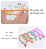 28,000 Pieces Super Large Loom Bands Kit with Accessories, Multi-Color