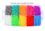 28,000 Pieces Super Large Loom Bands Kit with Accessories, Multi-Color - Low Angle